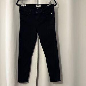 PAIGE Black Skinny High-Rise Jeans